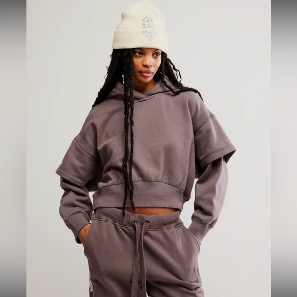 FP Movement by Free People Tops - Free People Movement Snow Flow Hoodie NWT Size XS Driftwood Combo